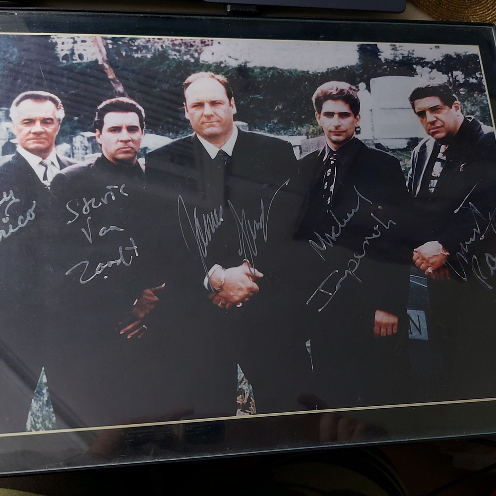 Sopranos Framed Autographed Cast Photo